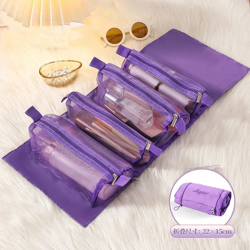 Large Capacity 4 in 1 Portable Cosmetic Bag