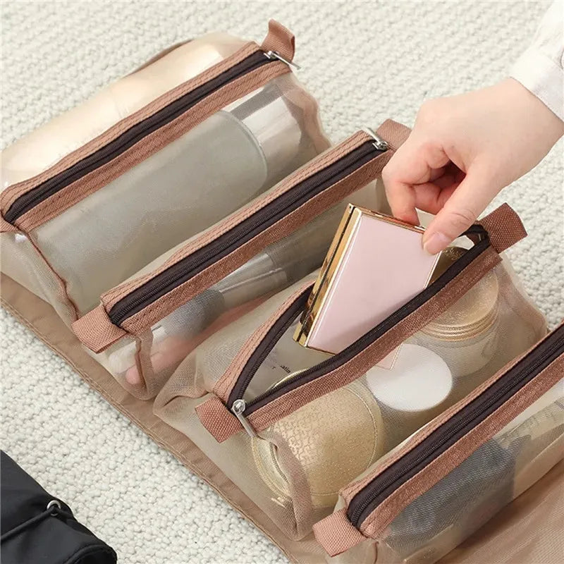 Large Capacity 4 in 1 Portable Cosmetic Bag