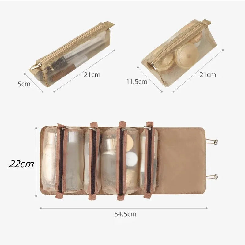 Large Capacity 4 in 1 Portable Cosmetic Bag